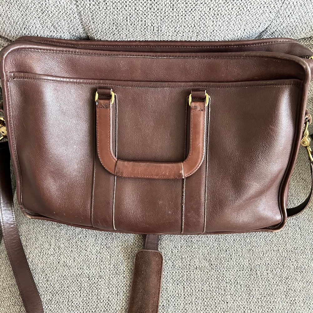 Vintage Coach Leather Messenger Bag
